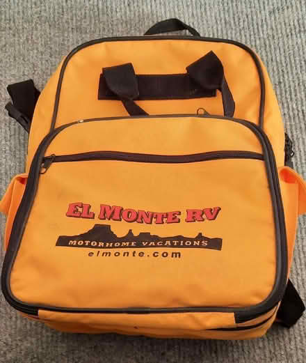 Photo of free Yellow back pack with logo (Woodley RG6) #1