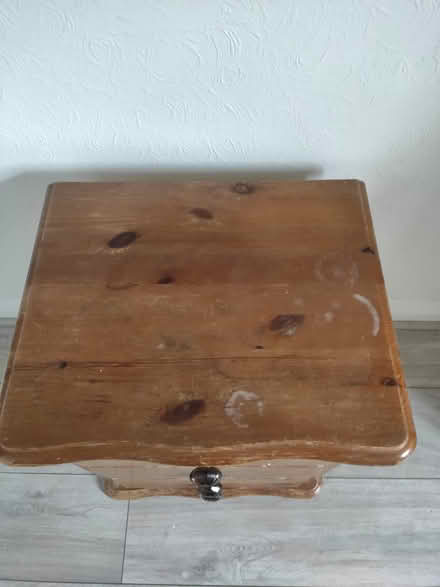 Photo of free Wooden bedside table with 3 drawers (E10 6RH) #2