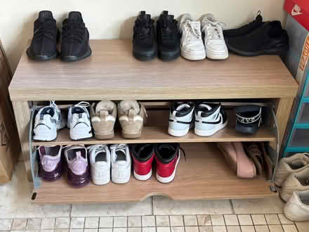 Photo of free Wooden shoe rack (Birdsfoot Lane LU3) #1