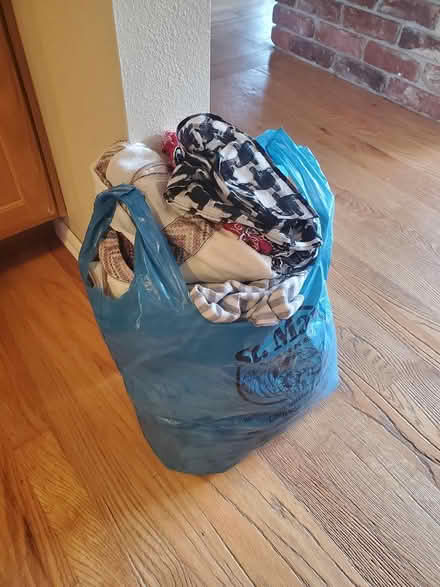 Photo of free Bag full of scarves (Downtown Bothell) #1