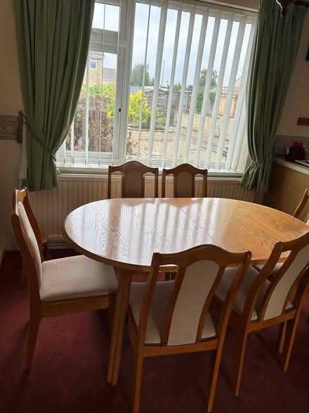 Photo of free Dining table and 6 chairs (Wells Road BA3) #2
