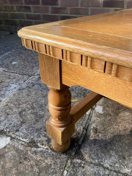 Photo of free Long low wooden table (Burnham, Bucks) #2