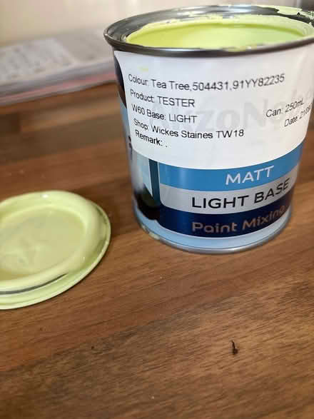 Photo of free Yellowy green Dulux paint sample (Ashford, Surrey TW15) #1