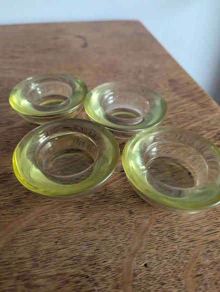 Photo of free Four small lime green tealight holders (Berkhamsted HP4) #1