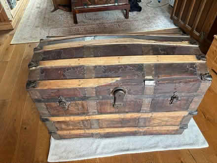 Photo of free Antique steamer trunk (Storrs S6) #1