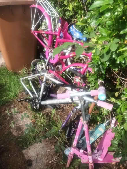 Photo of free 4 x bike frames and parts.and 3 scooters (Bedmond WD5) #1