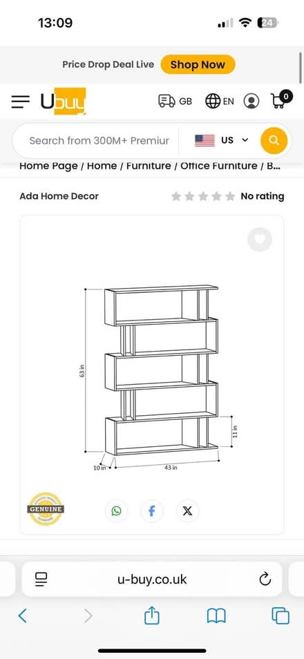 Photo of free Modernist bookcases (Greenfield, Saddleworth) #4