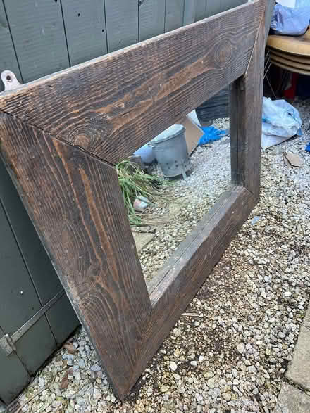 Photo of free Large wooden rustic mirror (Torquay TQ2) #1