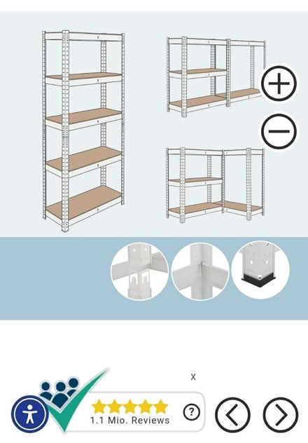 Photo of free Heavy-duty 5-tier (cellar) shelf (Dalry EH11) #3