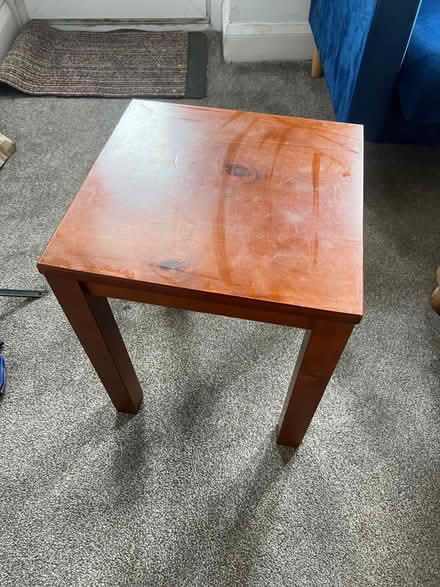 Photo of free XSmall table - 18 tall x 15 square inch (45 x 38x38cm) (Greaves LA1) #1