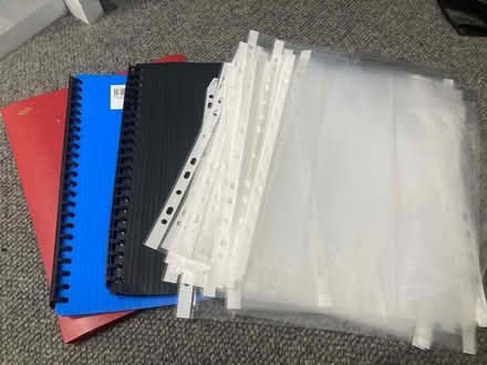 Photo of free Plastic sleeve holders and sleeves (Lewisham) #1