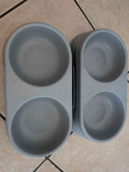 Photo of free Two double cat/dog food bowls (Shippon OX13) #1