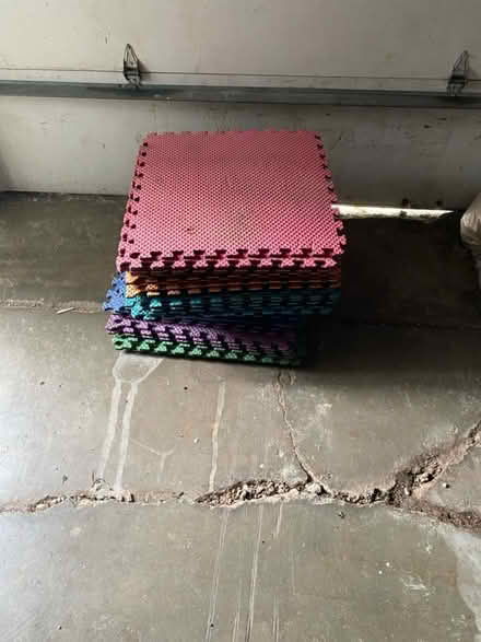 Photo of free 2’x2’ rubber interlocking mats (Bolingbrook) #1