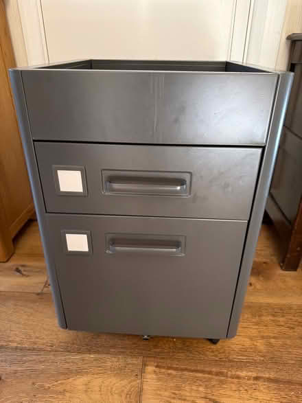 Photo of free Small grey metal filing cabinet (Sharmans Cross B91) #1