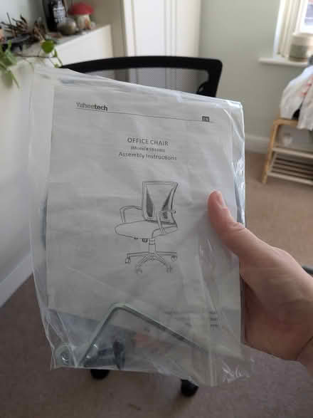 Photo of free Black desk chair with manual (Butterow GL5) #2