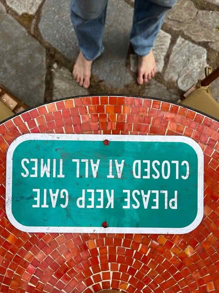 Photo of free Sign for gate (Green Lake) #1