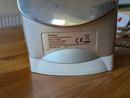 Photo of free Purple 2000W Steam Iron (Teddington TW11) #3