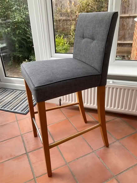 Photo of free Grey bar stool (Esher) #2