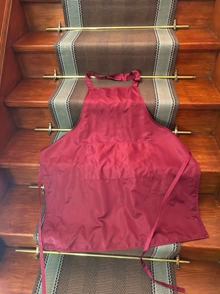 Photo of free Six burgundy aprons (Cupar KY15) #1