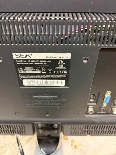 Photo of free 24 inch Seiki Tv (Elm street opposite Aquavia rd) #2