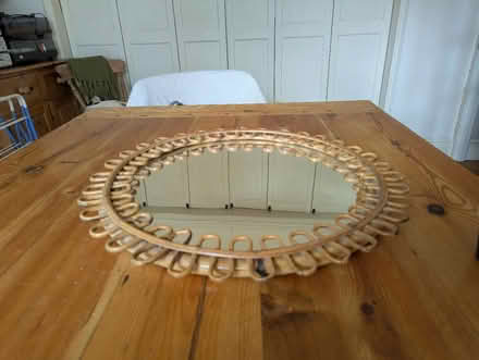 Photo of free Rattan / Bamboo wall mirror (Teddington TW11) #1