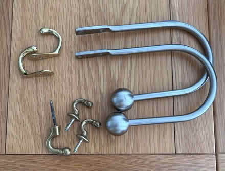 Photo of free Curtain tie backs and hooks (Willaston CH64) #1