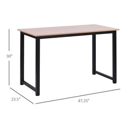 Photo of free Modern Wood & Metal Desk / Dining Table – Great Condition (Upper Holloway N19) #1