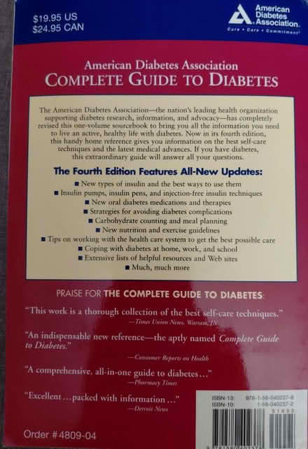 Photo of free Diabetes Association Handbook (Hollymead) #2