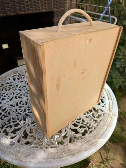 Photo of free Wooden box for 3 wine bottles (Shippon OX13) #3