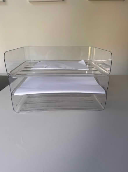 Photo of free Clear Plastic desk tray (Roath Lake CF23) #1