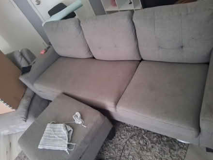 Photo of free Small 3 seat couch with ottoman (Anaheim) #1