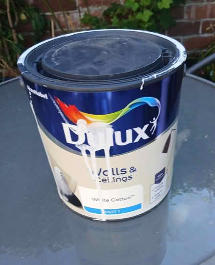 Photo of free Dulux Matt White Cotton emulsion paint (Harrogate HG2) #1