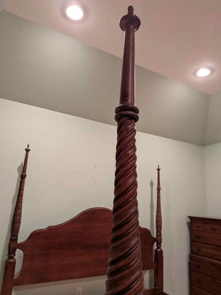 Photo of free King sized poster bed frame (Mays Chapel) #2