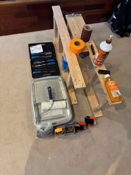 Photo of free Wooden stepladder + bundle of DIY tools & supplies (Barnsbury N7) #2