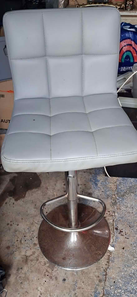 Photo of free Two grey bar stools (Carnforth LA5) #1
