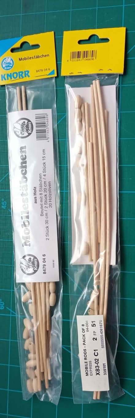 Photo of free Wooden Mobile Rod Sets (Hatch End HA5) #1