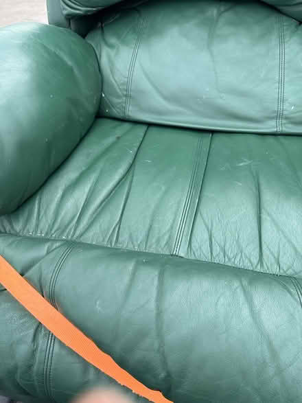 Photo of free Leather loveseat (Berthoud/Loveland/Longmont) #2