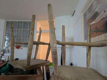 Photo of free 3x vintage wood chairs (Kemptown BN2) #3