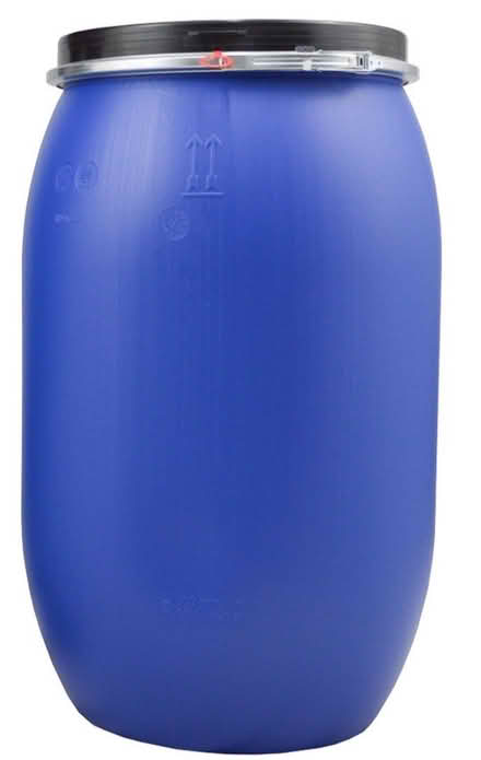 Photo of Large blue chemical drum (Crosby L22) #1