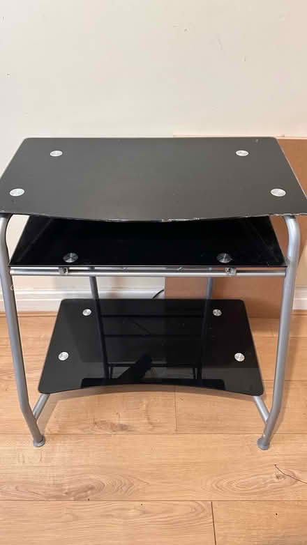 Photo of free Computer table - Glass and Metal (L14 0BA) #1
