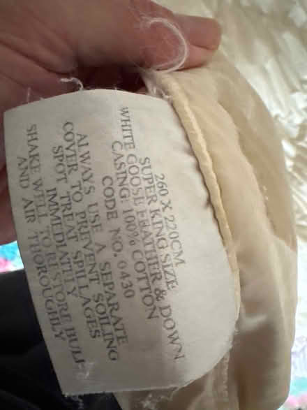 Photo of free Double Feather duvet - used but still got life left in it (Kennington SE5) #2