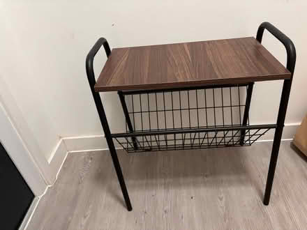 Photo of free Small table with newspaper rack (Croydon CR7) #1