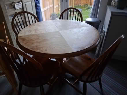 Photo of free Dining table and four chairs (Blackbird Leys OX4) #1