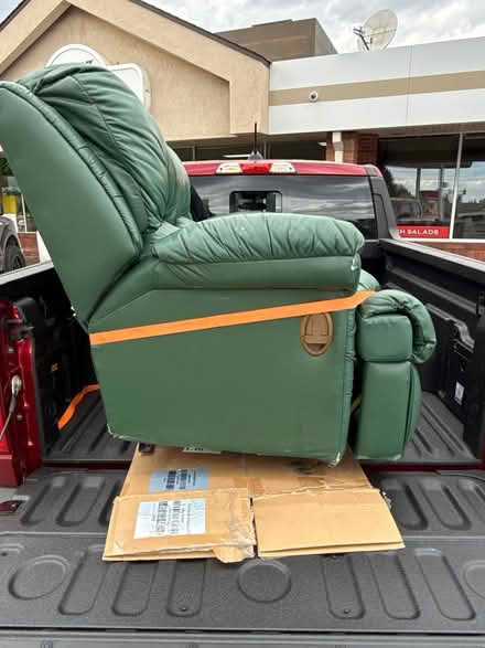 Photo of free Leather loveseat (Berthoud/Loveland/Longmont) #3