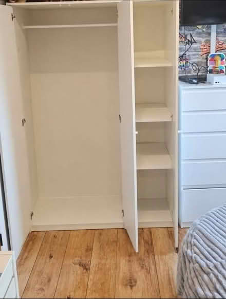 Photo of free 3 door ikea wardrobe (MK15 downhead park) #2