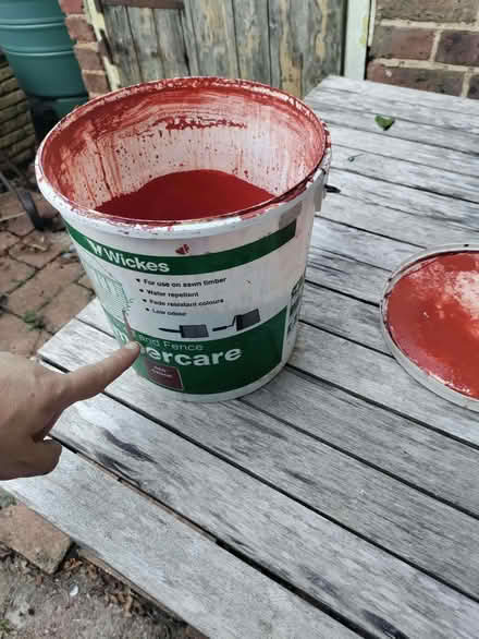 Photo of free Part full tub of wickes shed paint (Hollingdean BN1) #2