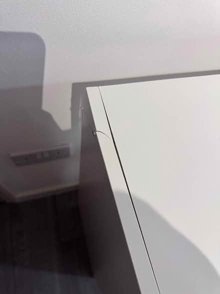 Photo of free White IKEA 2-tier bookshelf (NW11 Hoop Lane) #4