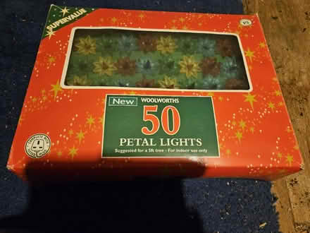 Photo of free Box of 50 petal xmas tree lights (Fleckney, Leicester) #1