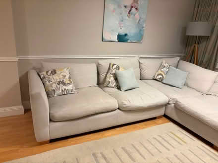 Photo of free Corner sofa and snuggle chair with footstool (Rayleigh SS6) #2