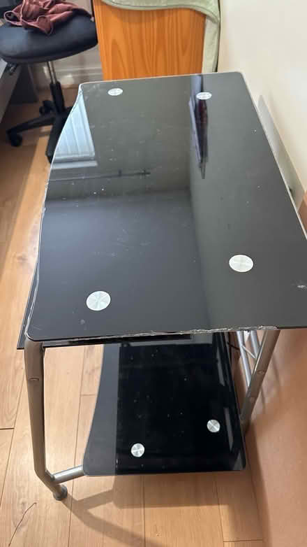 Photo of free Computer table - Glass and Metal (L14 0BA) #3